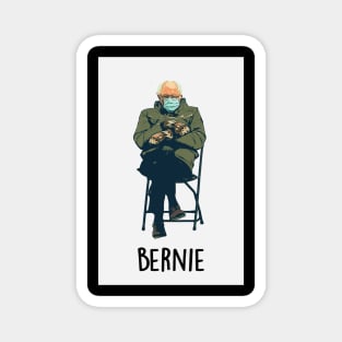 Bernie Sanders With Mittens Magnet