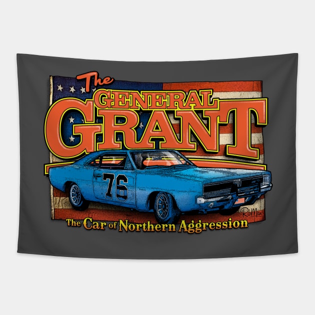 The General Grant: The Car of Northern Aggression Tapestry by Captain_RibMan