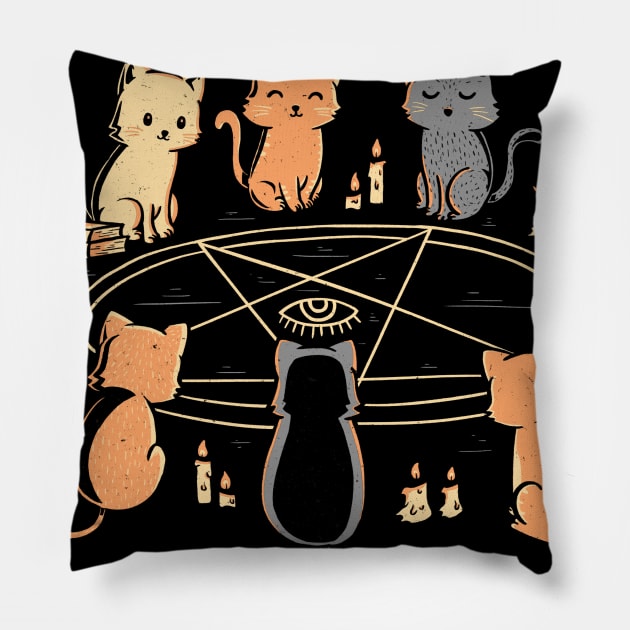 Cat Ritual Pillow by studioyumie