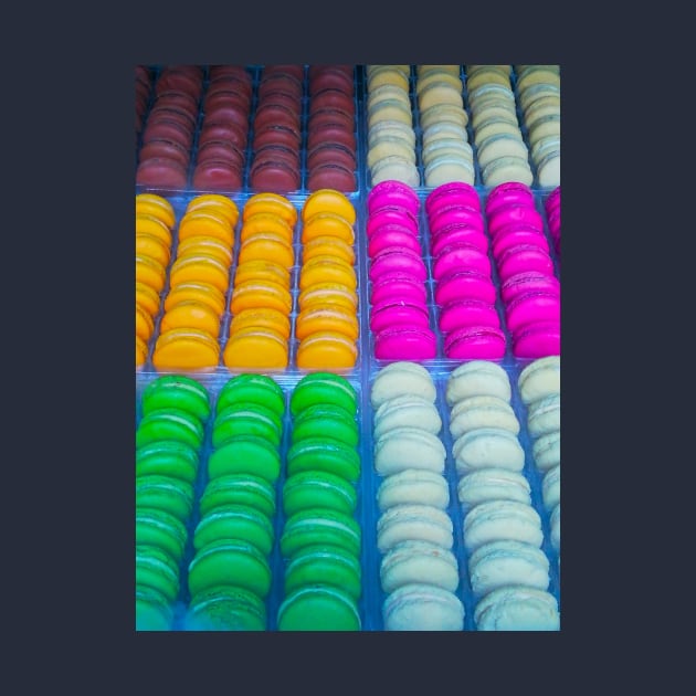 Colorful French Macarons Aesthetic Photo Artwork by colorful444