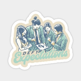 Defy Expectations Magnet