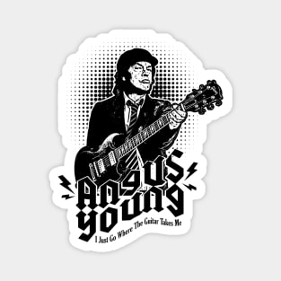 ANGUS YOUNG POP WHITE Magnet