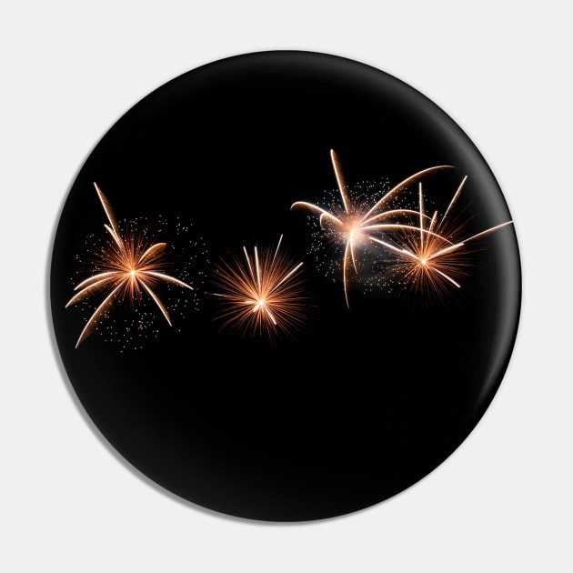 Four white sparkly fireworks Pin by Woodys Designs