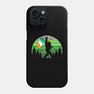 St Patricks Day Bigfoot  Irish Shamrock Women Men Phone Case