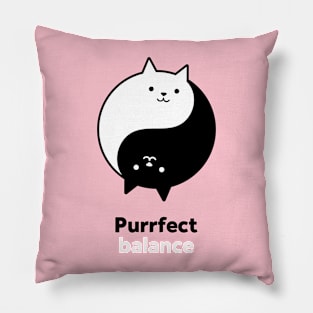 Ying Yang Cats Purrfect Pillow