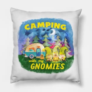 I Love Camping With My Gnomies Camping Gnomes Life Lover Pillow