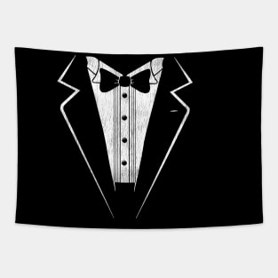 Classic Black Tuxedo Vintage Tapestry