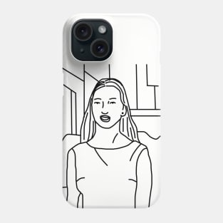 Distracted Boyfriend Meme and his Distraction Outline Phone Case