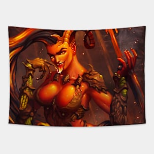 Devil Girl Tapestry