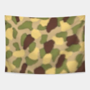 Military Camouflage Army Green Camo Pattern through glass Tapestry