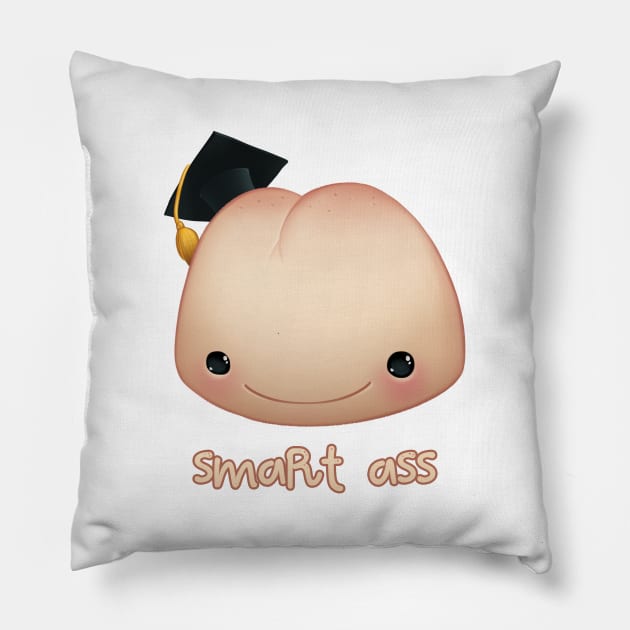 Smart Ass Butt Joke Pillow by supermara