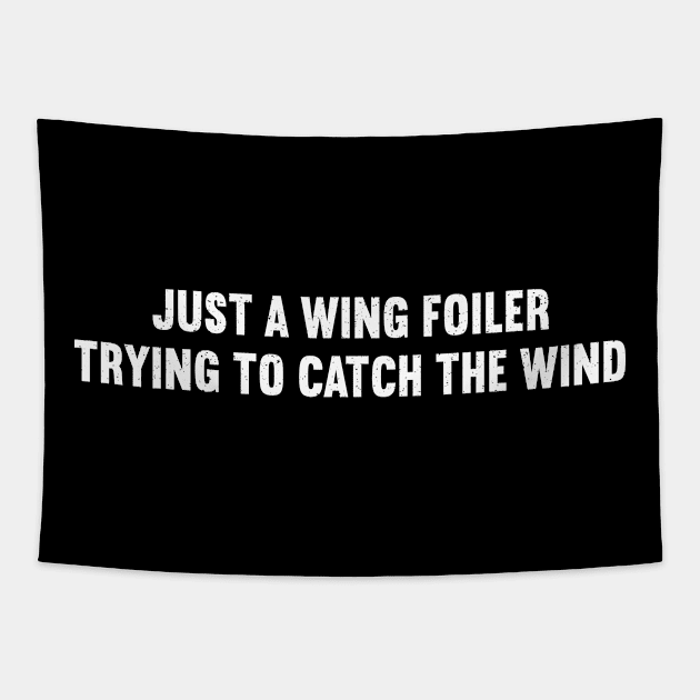 Just a Wing Foiler, Trying to Catch the Wind Tapestry by trendynoize