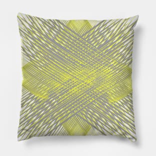 3D abstract, digital, 3d, graphicdesign, pattern, illustration, abstract, painting, acrylic, ink, oil, geometric, color, yellow, grey, minimal, modern, art, vector, stripes, lines, striped, stripespattern, Pillow