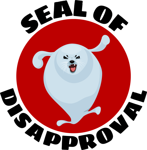 Seal of Disapproval | Seal Pun Kids T-Shirt by Allthingspunny