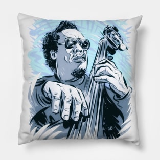 Charles Mingus - An illustration by Paul Cemmick Pillow