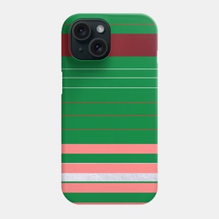 Red, Pink and Green Stripes Phone Case