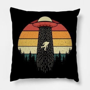 Bigfoot Ufo Abduction Pillow