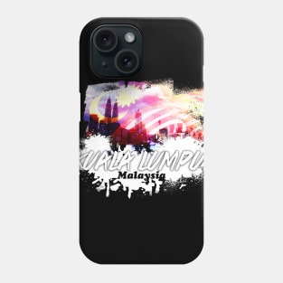 Kuala Lumpur Malaysia Spray Paint Phone Case