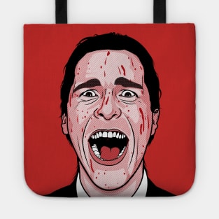 American Psycho Patrick Bateman Screaming Tote