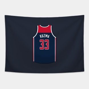 Kyle Kuzma Washington Jersey Qiangy Tapestry