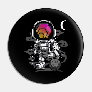 Astronaut HEX Coin To The Moon Crypto Token Cryptocurrency Wallet Birthday Gift For Men Women Kids Pin