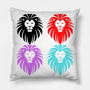 Four lion Pillow