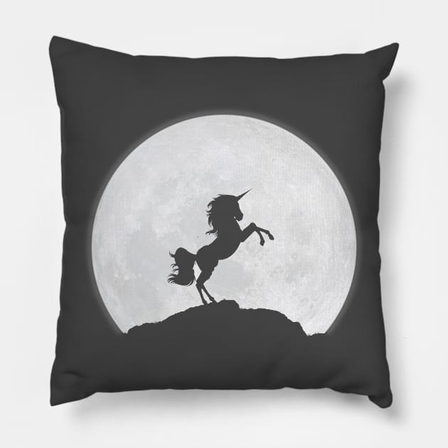 Unicorn and the Moon Pillow by Crab