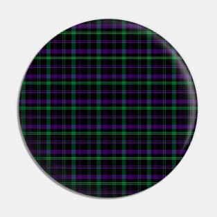 Cybernetic Connection Purple and Green Goth Plaid Pin