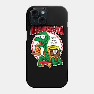 Michelangelo'S Pizza - Mutant Turtle Skateboard Pizza Delivery Phone Case