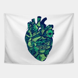 Ngreen Transparent Heart Tapestry