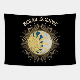 solar eclipse indie design Tapestry