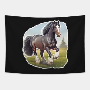 Clydesdale or Shire Horse Sticker Tapestry