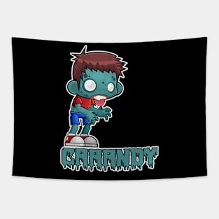 Candy Addicted zombie Funny Kids Halloween Costume Tapestry