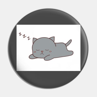 Sleeping Kitty Pin