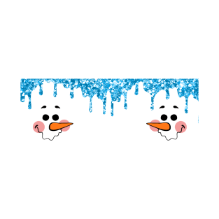 Glitter Drip Snowman T-Shirt