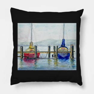 Yachts at Margate Marina - Tasmania Pillow