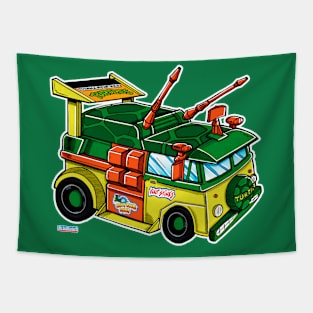 turtle party wagon Tapestry