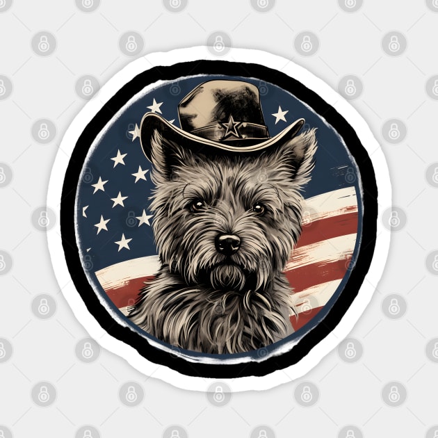 Cairn Terrier 4th of July Magnet by NatashaCuteShop