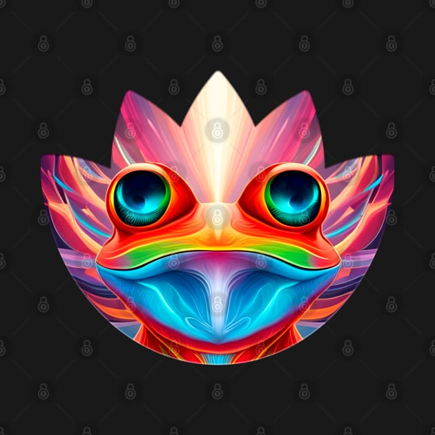 Froggy Animal Spirit (17.2) - Trippy Psychedelic Frog by TheThirdEye