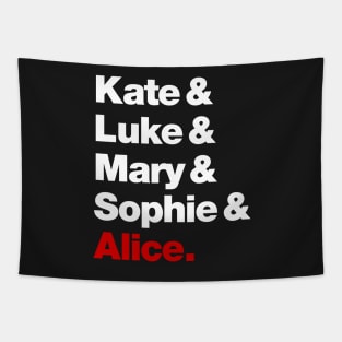 Batwoman Character Names - Kate Kane, Luke Fox, Mary Hamilton, Sophie Moore and Alice Tapestry