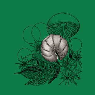 Curled up Roly-Poly Doodle T-Shirt