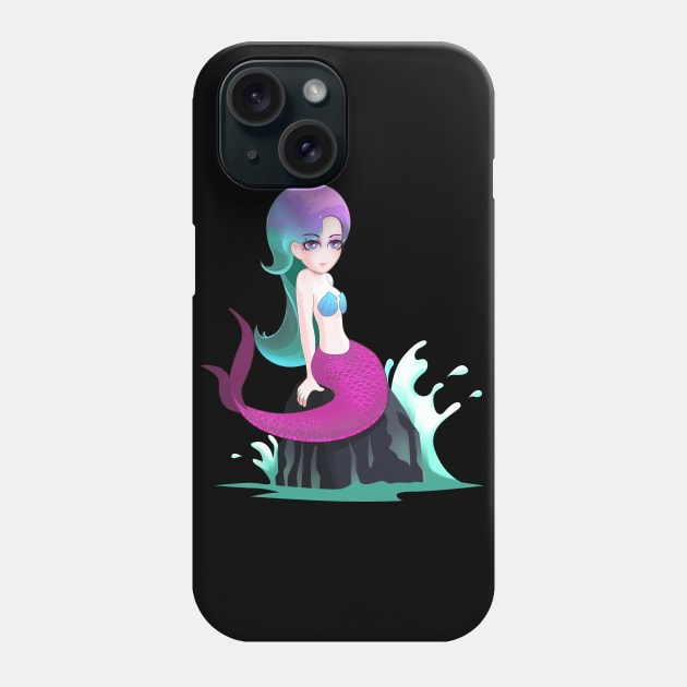 Colorful Cute Mermaid Phone Case by TheBeardComic