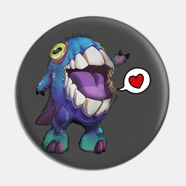 Creature Love Pin by Richtoon
