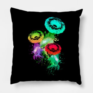 Colorful Donuts - Version 5 Pillow