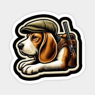 Beagle Hunter Magnet