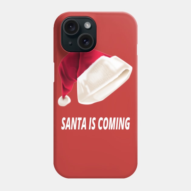 Santa Is Coming Phone Case by Ledos