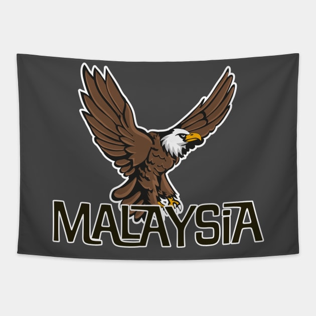 Malaysia Eagle logo Tapestry by nickemporium1