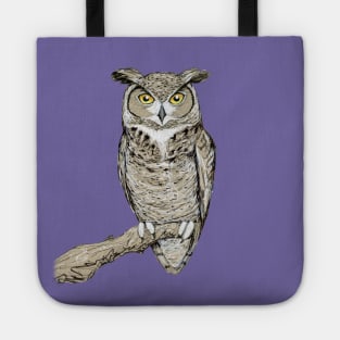 Great horned owl Tote