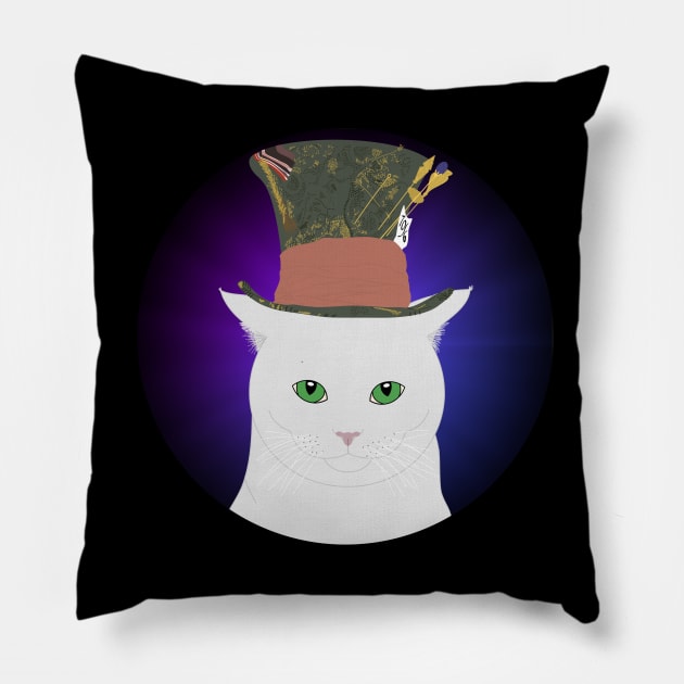 The Mad Catter Pillow by The Lemon Stationery & Gift Co