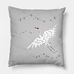 Sandhill Crane Flying Pillow